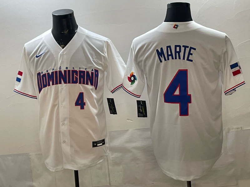 Men 2026 World Cub USA #4 Marte white Nike MLB Jersey 006->more jerseys->MLB Jersey